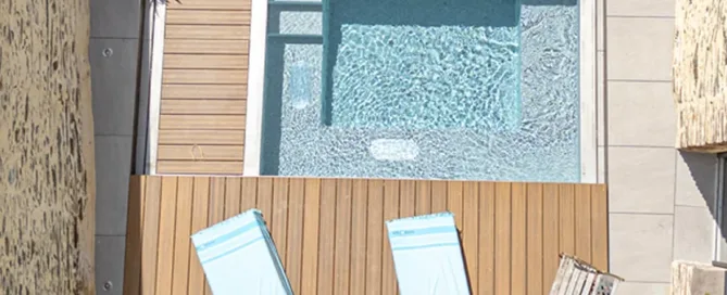 Terrasse aquatique Le Lounge de Swim n'SPA